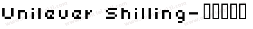 Unilever Shilling字体转换